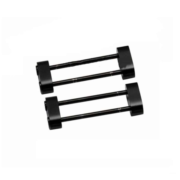 24mm Stainless Steel Link Lug Adaptors for Suunto Core - Black