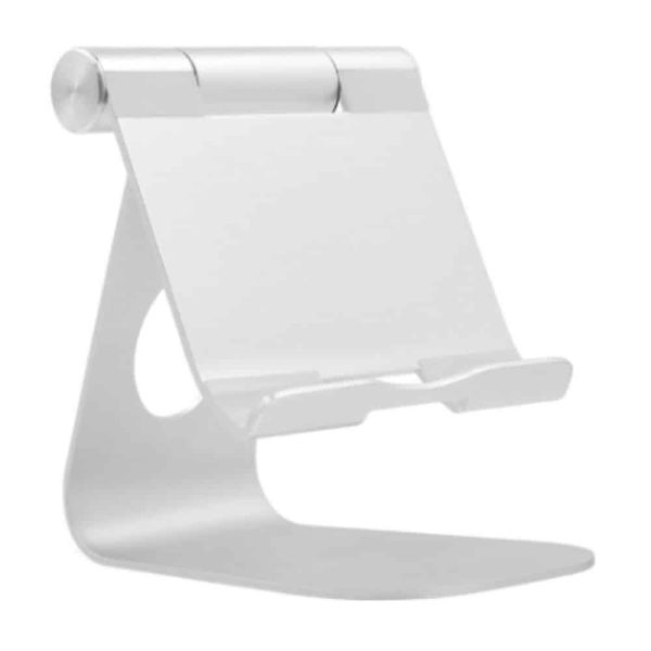 Mobile Phone Desktop Adjustable Dock Cradle - Silver