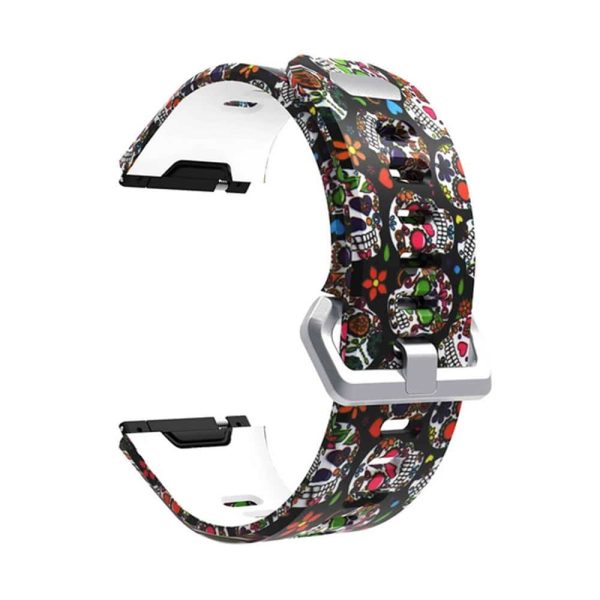 Replacement Silicone Strap for Fitbit Ionic- Colourful Skulls