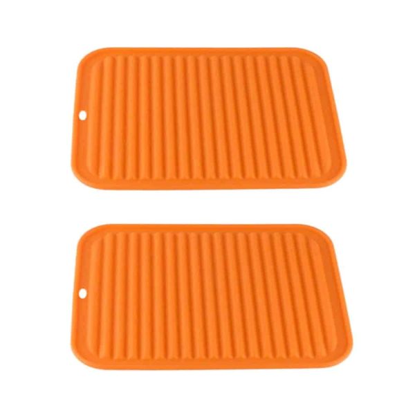 Kitchen Counter Protective Coaster Silicone Trivets x2