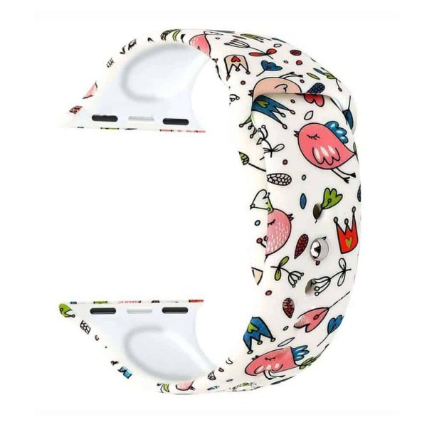 Silicone Strap for 38/40/41mm Apple Watch- Tweets- S/M