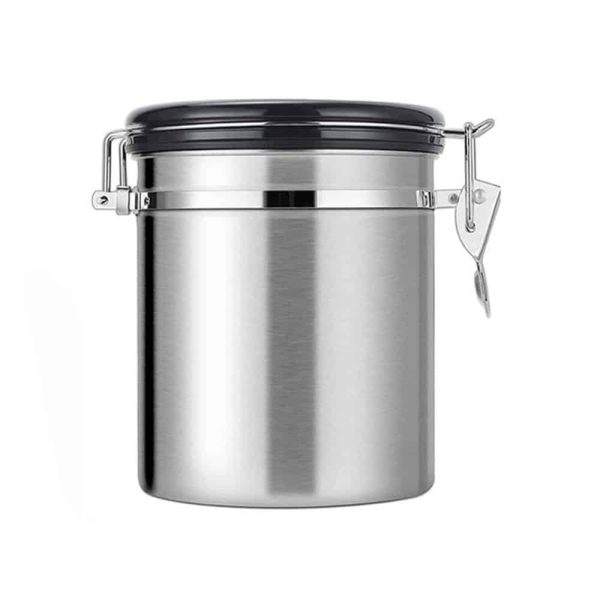 Kitchen Stainless Steel Airfresh Coffee Storage Container 750g