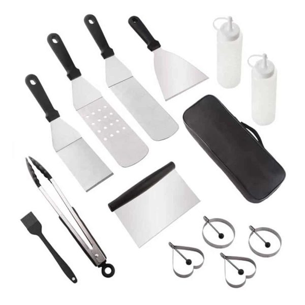 BEICHEN 14 Set Braai/ Camping Flat Grill Tool Accessories Set