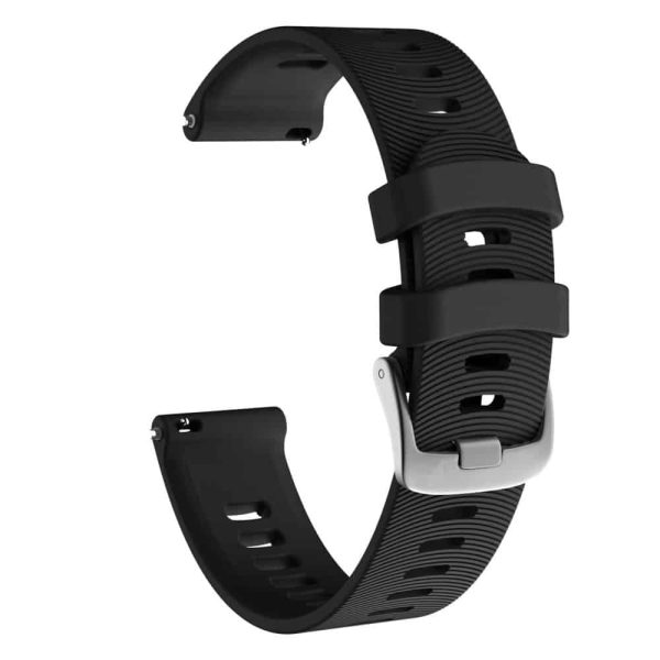 20mm Silicone Strap for Garmin Vivoactive / Vivomove- Black