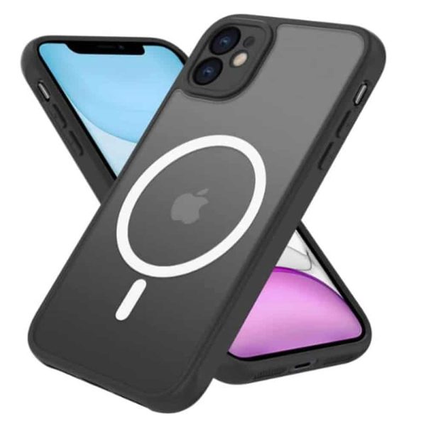 Black MagSafe Magnetic Case Back Cover for iPhone 11