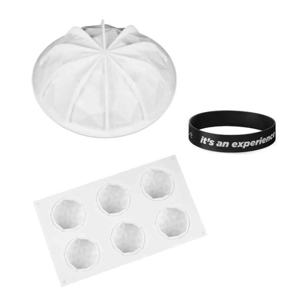 Mini Diamond + Diamond Cake Silicone Baking Mould Combo