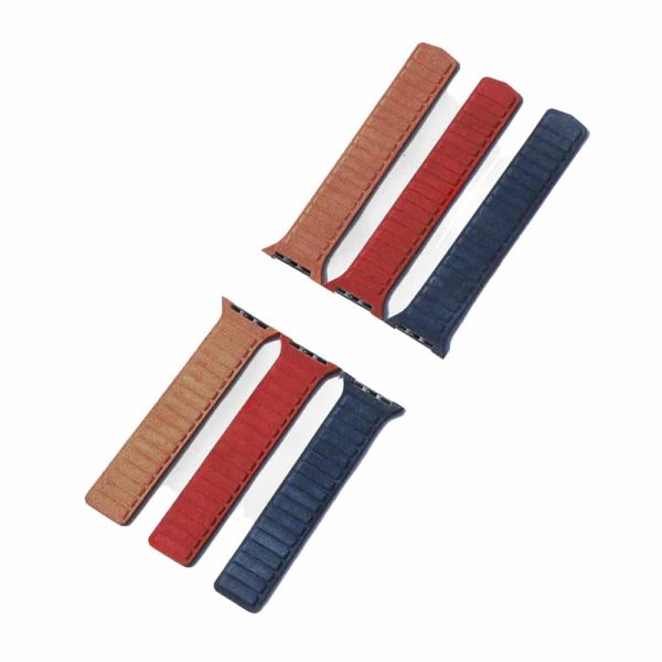 PU Vegan Leather Strap for 38/40/41mm Apple Watch- x3 Combo